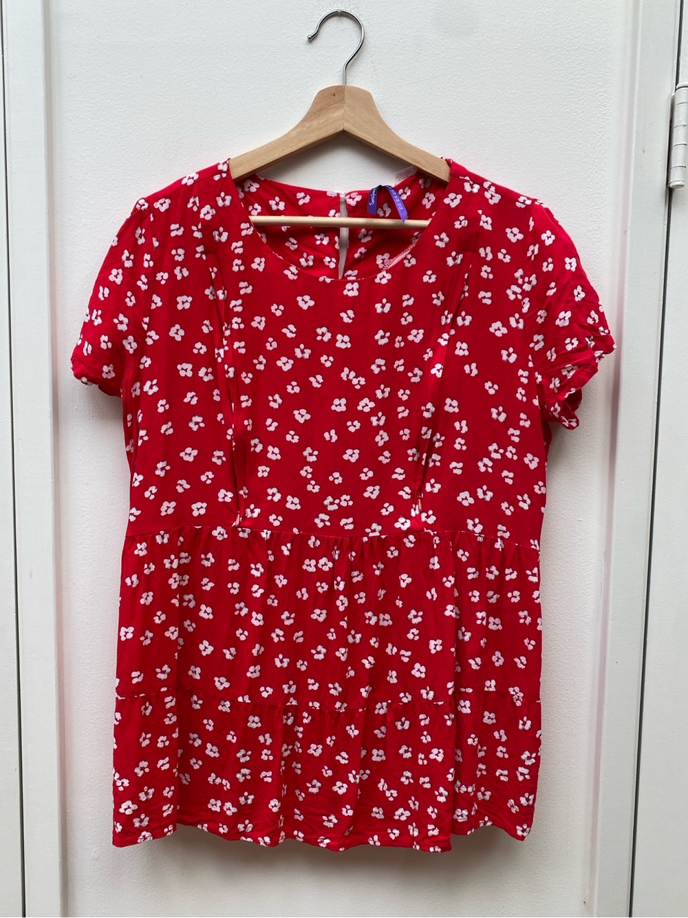 Seraphine Maternity and Nursing Red Blouse Size 10